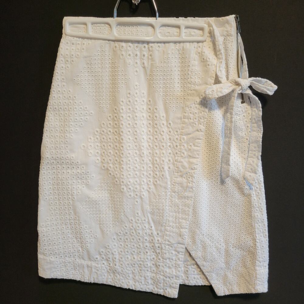Anthropologie Eyelet Wrap Skirt - Women's Size 2 (US)